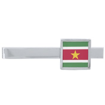 Flag Of Suriname Tie Clip by Flagosity at Zazzle