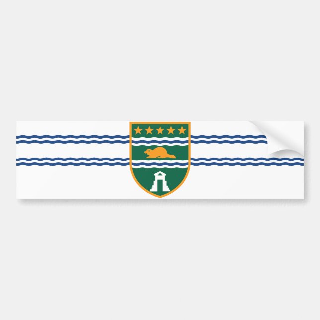 Flag of Surrey (British Columbia, Canada) Bumper Sticker (Front)