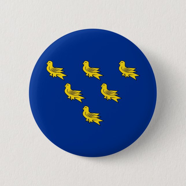 Flag of Sussex Button (Front)