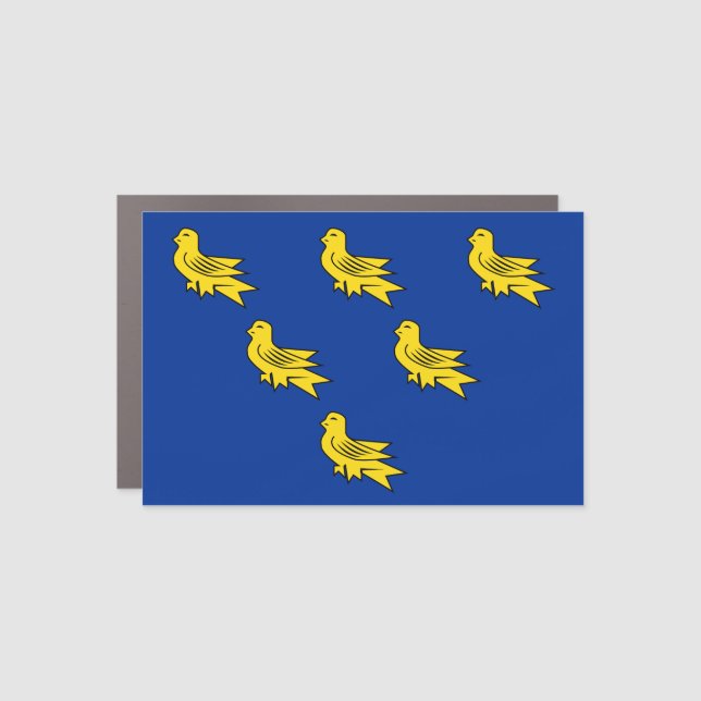 Flag of Sussex  Car Magnet (Front)