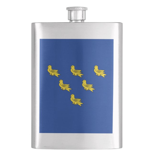 Flag of Sussex Flask (Front)