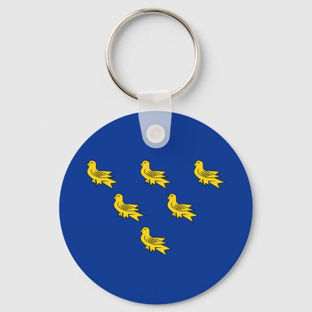 Flag of Sussex Keychain (Front)