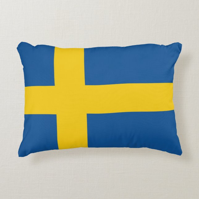 Flag of Sweden Accent Pillow (Front)