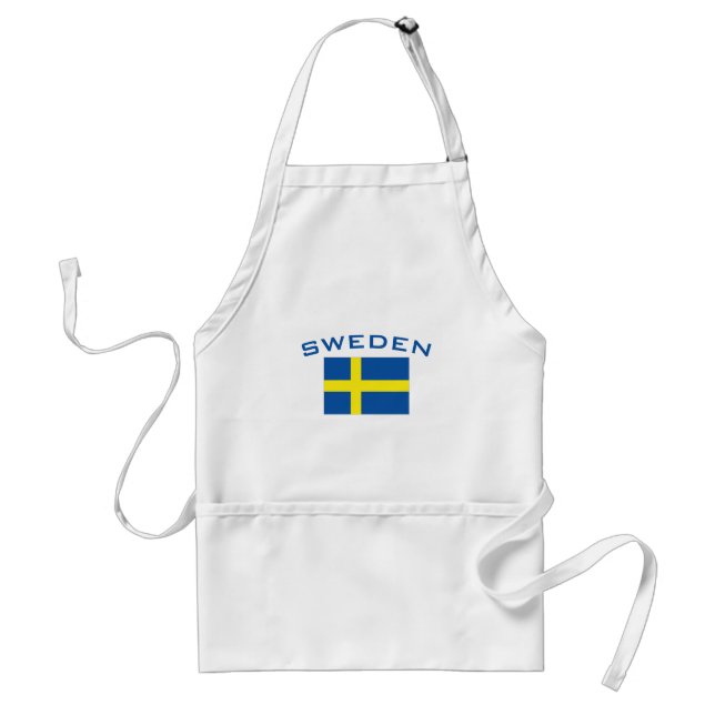 Flag of Sweden Adult Apron (Front)