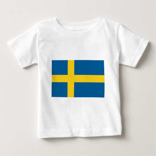 Flag of Sweden Baby T_Shirt