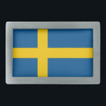 Flag of Sweden Belt Buckle<br><div class="desc">Flag of Sweden Belt Buckle</div>