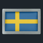Flag of Sweden Belt Buckle<br><div class="desc">Flag of Sweden Belt Buckle</div>