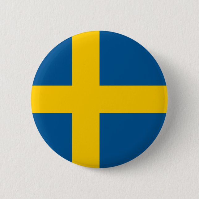 Flag of Sweden Button (Front)