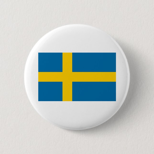 Flag of Sweden Button (Front)