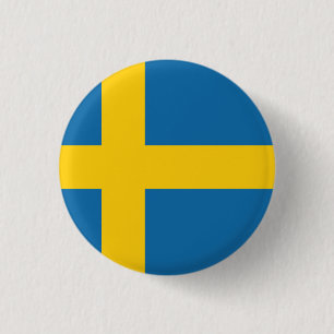 Flag of Sweden Button