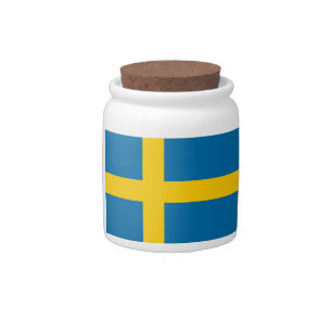Flag of Sweden Candy Jar