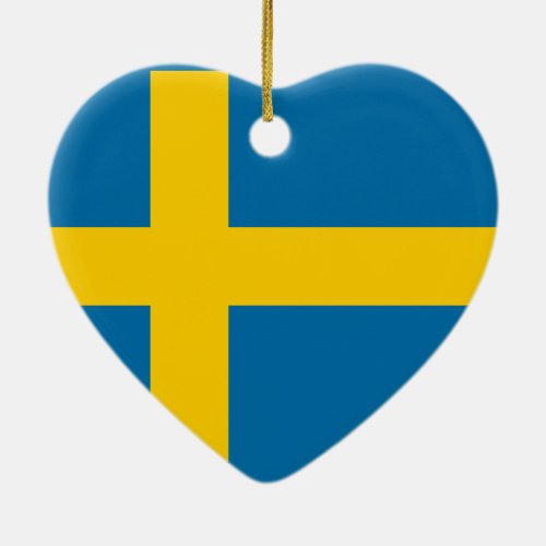 Flag of Sweden Ceramic Ornament