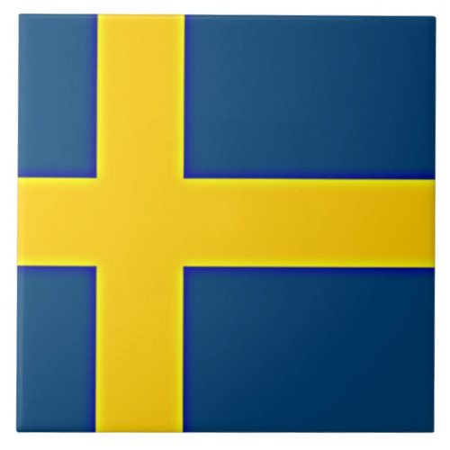 Flag of Sweden Ceramic Tile