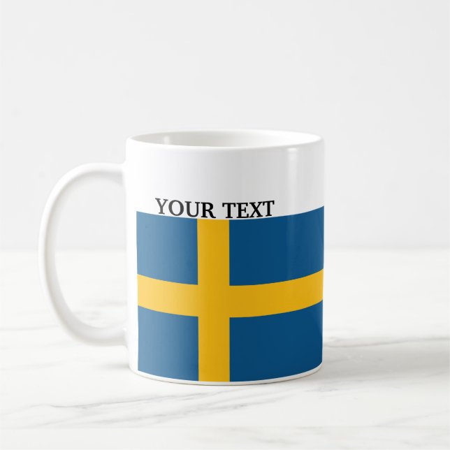 Flag of Sweden Coffee Mug (Left)