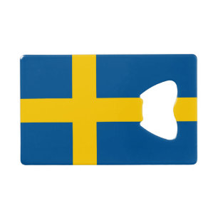 Flag of Sweden Credit Card Bottle Opener