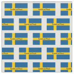 Flag of Sweden - Edit text Fabric