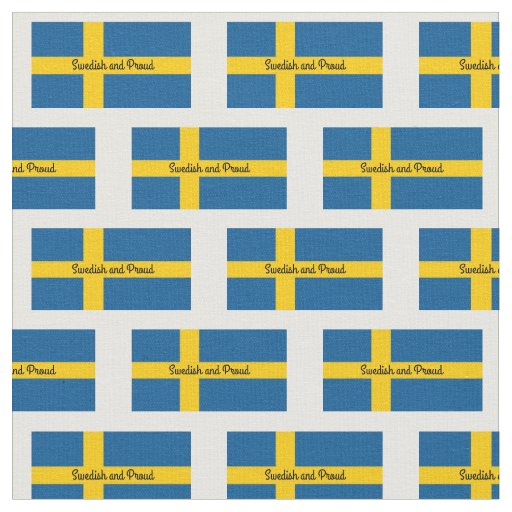 Flag of Sweden - Edit text Fabric