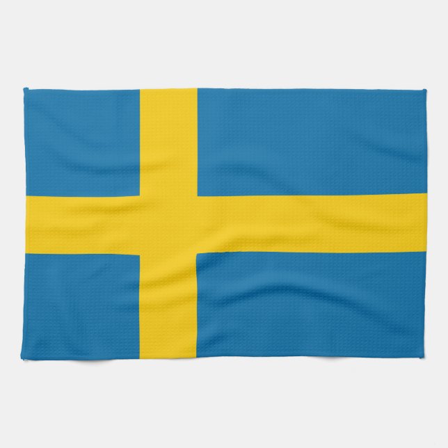 Flag of Sweden Kitchen Towel (Horizontal)