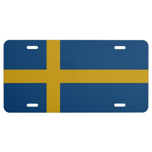 Flag of Sweden License Plate