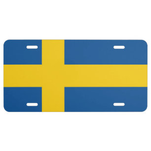 Flag of Sweden License Plate