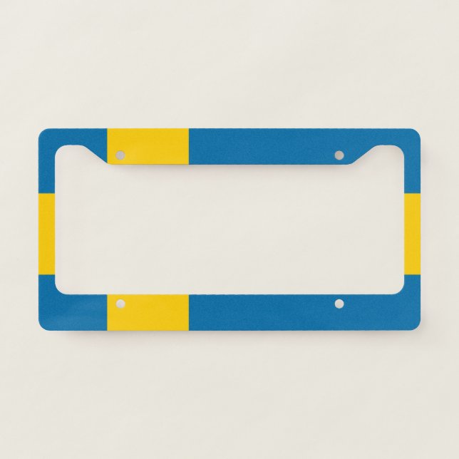 Flag of Sweden  License Plate Frame (Front)