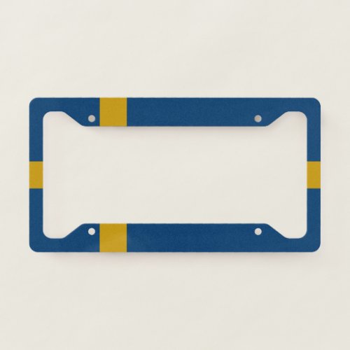 Flag of Sweden License Plate Frame