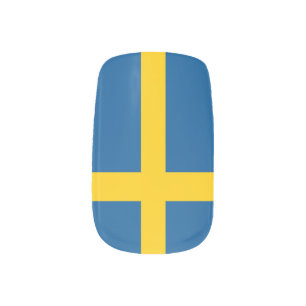 Flag of Sweden Minx Nail Art
