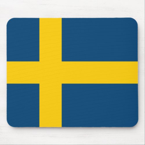 Flag of Sweden Mouse Pad