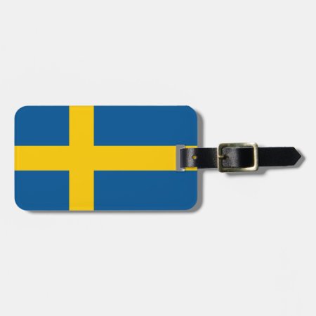 Flag Of Sweden Personalized Luggage Tag