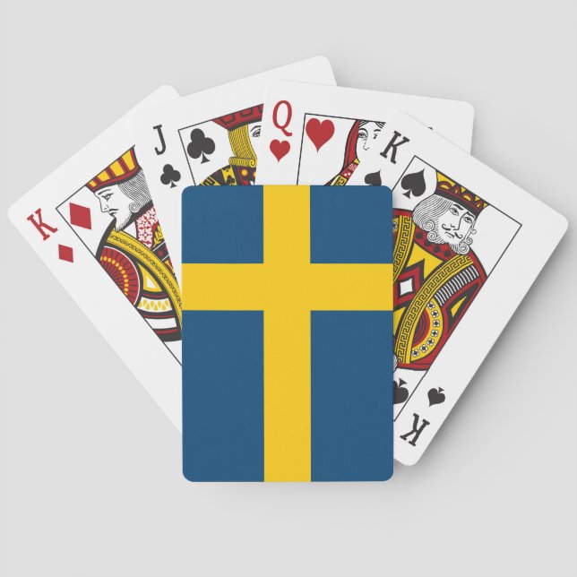Flag of Sweden Poker Cards (Back)