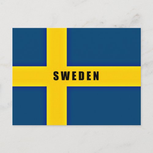 Flag of Sweden Postcard