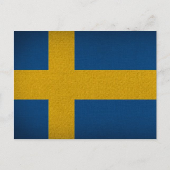 Flag of Sweden Postcard (Front)