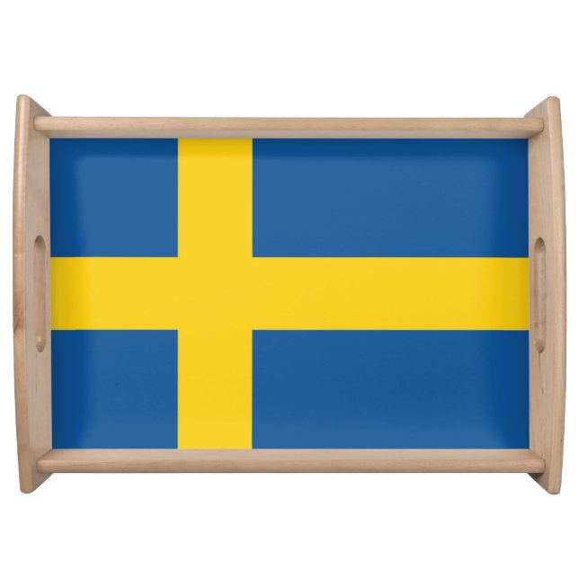 Flag of Sweden Serving Tray (Front)