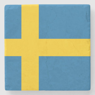 Flag of Sweden Stone Coaster