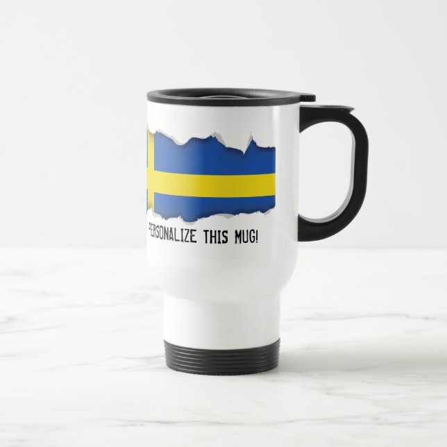 Flag of Sweden Travel Mug (Right)