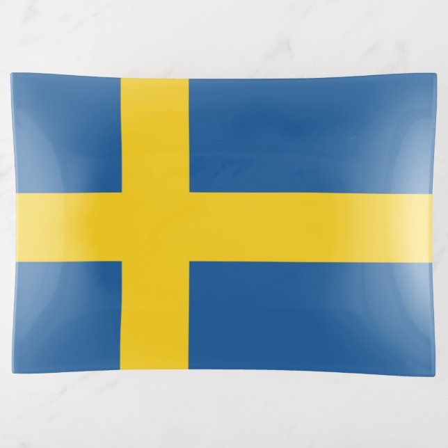 Flag of Sweden Trinket Tray (Front)