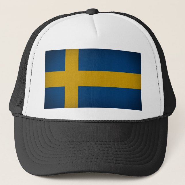 Flag of Sweden Trucker Hat (Front)