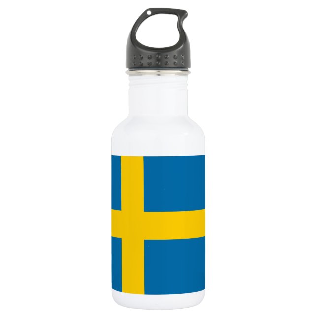 Flag of Sweden Water Bottle (Front)