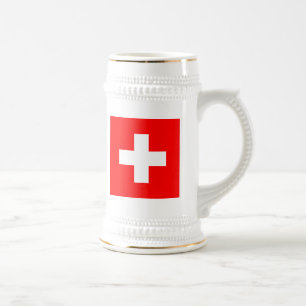 Flag of Switzerland Beer Stein
