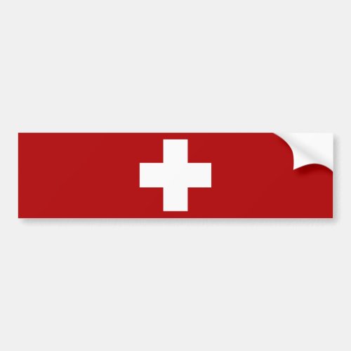 Flag of Switzerland Bumper Sticker