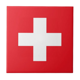 Flag of Switzerland Ceramic Tile