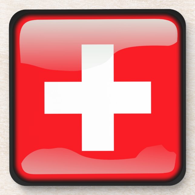 Flag of Switzerland Coaster (Front)