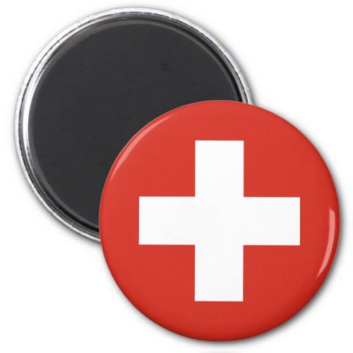 Flag of Switzerland _ Die Nationalflagge der Schwe Magnet