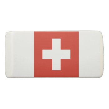 Flag Of Switzerland Eraser by kfleming1986 at Zazzle