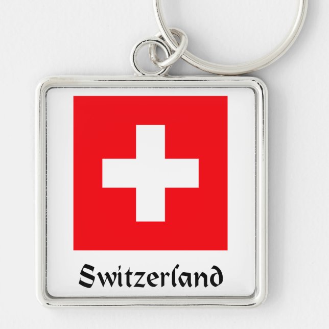 Flag of Switzerland Keychain (Front)