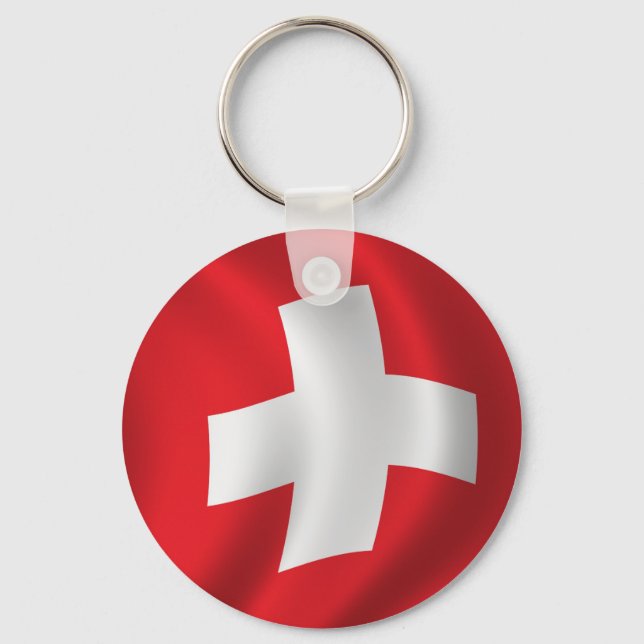 Flag of Switzerland Keychain (Front)