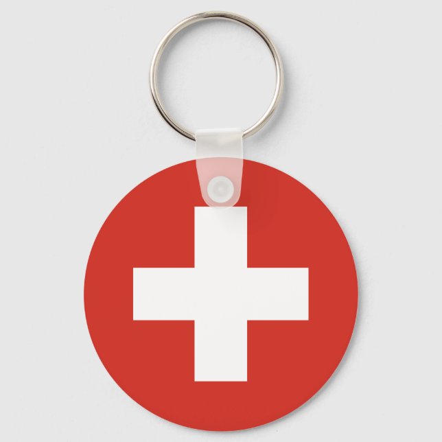 Flag of Switzerland Keychain (Front)