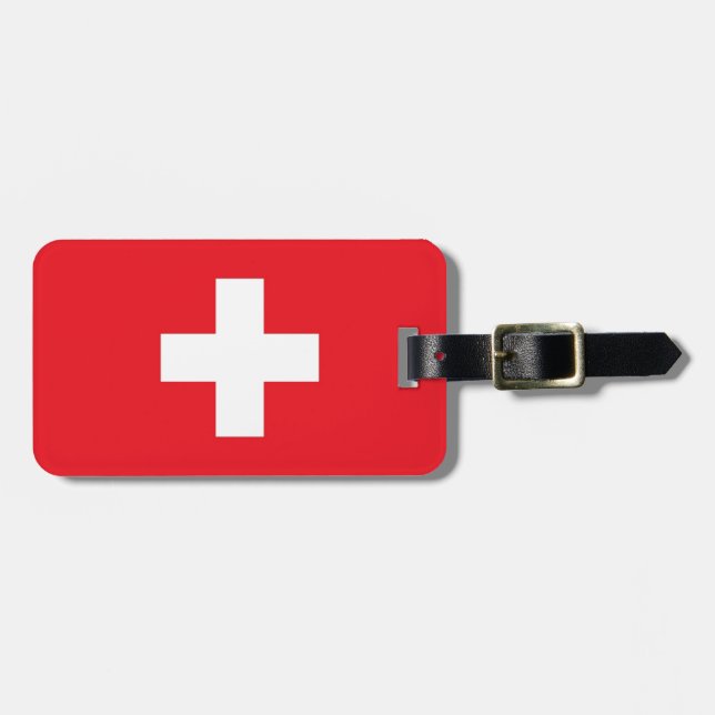 Flag of Switzerland Luggage Tag (Front Horizontal)