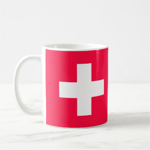 Flag of Switzerland modified - Switzerland - Suiss Coffee Mug