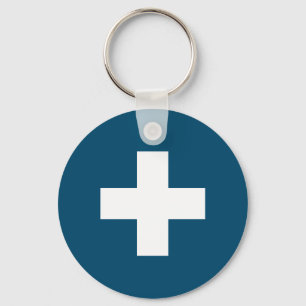 Flag of Switzerland modified - Switzerland - Suiss Keychain